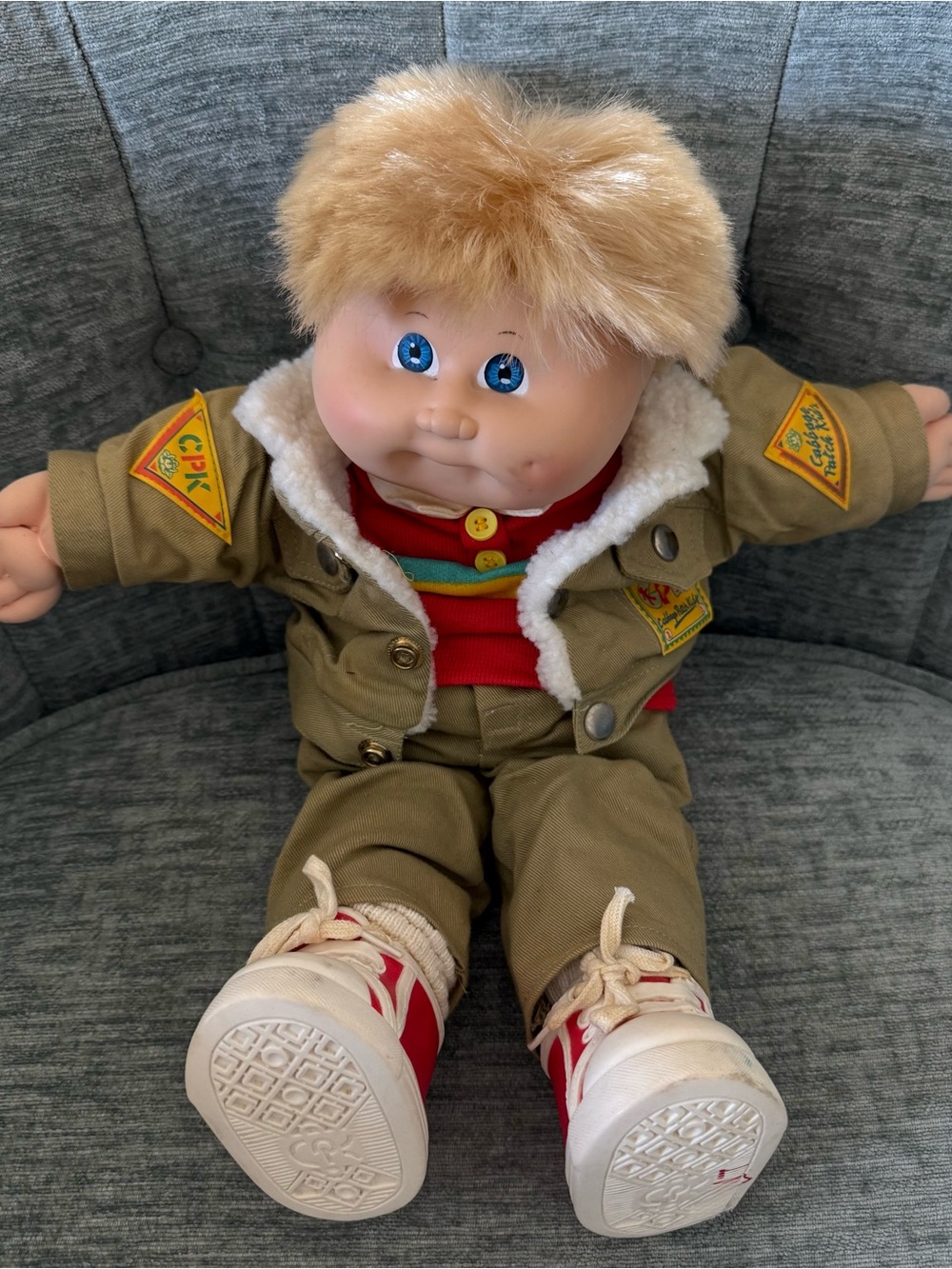 RARE Signed Coleco 1989 Cabbage Patch Kid Blonde Blue Eye Designer Line Cornsilk
